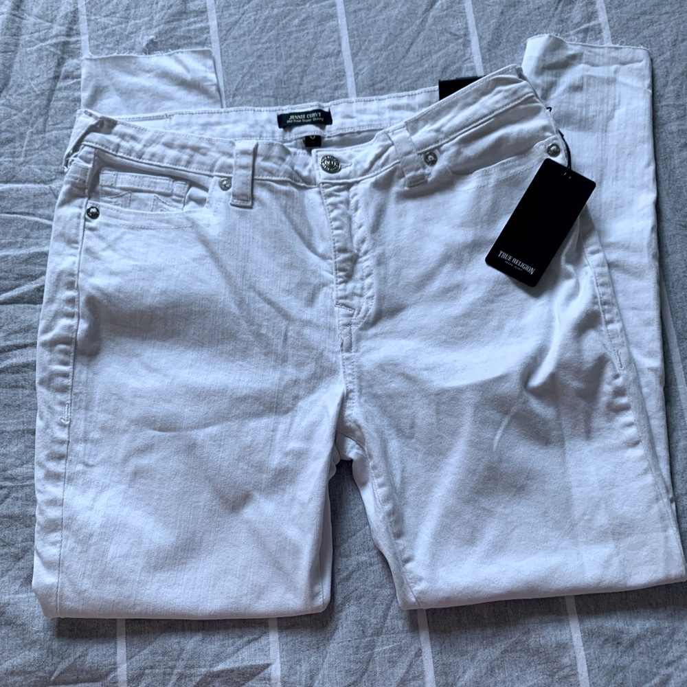 Sale Today! NWT White True Religion skinny jeans size 33